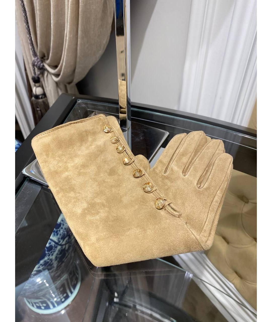 RINDI Бежевые перчатки, фото 2