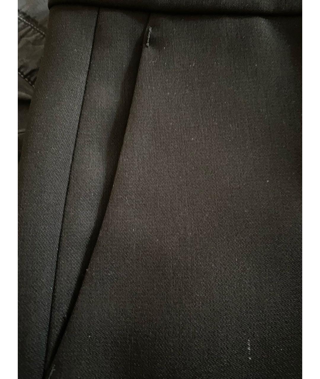 CALVIN KLEIN Черные шерстяные брюки широкие, фото 4