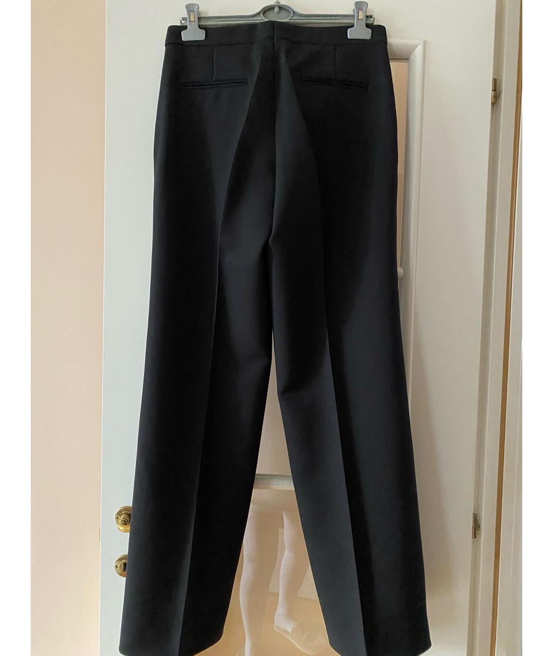 CALVIN KLEIN Черные шерстяные брюки широкие, фото 2