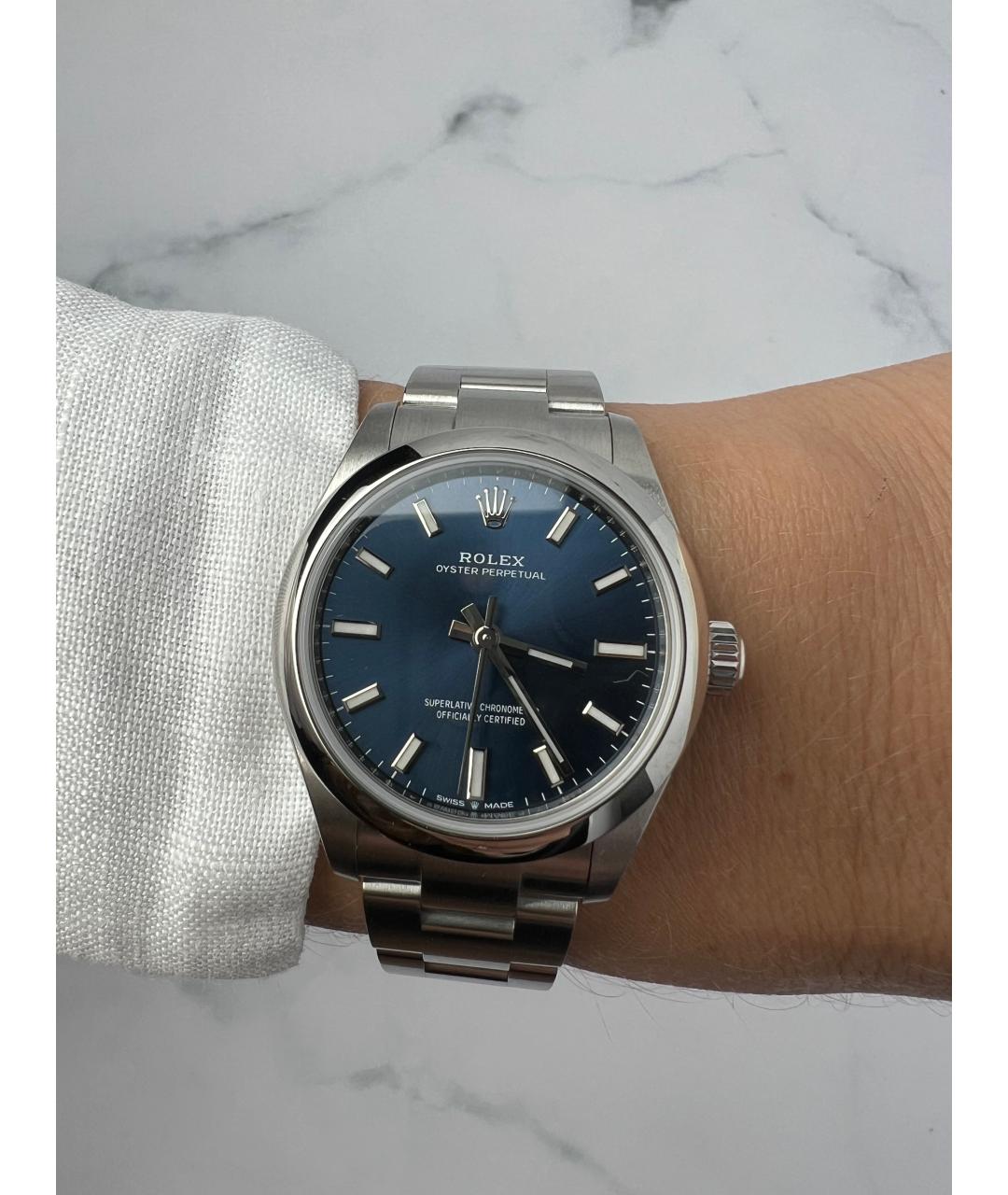 ROLEX Темно-синие часы, фото 2