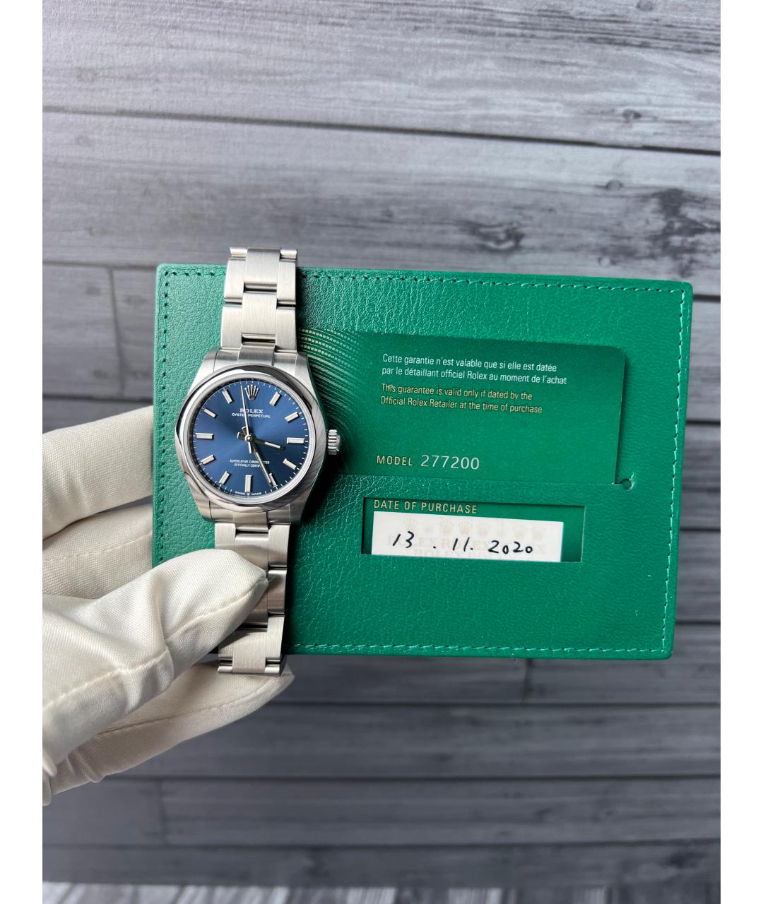 ROLEX Темно-синие часы, фото 3