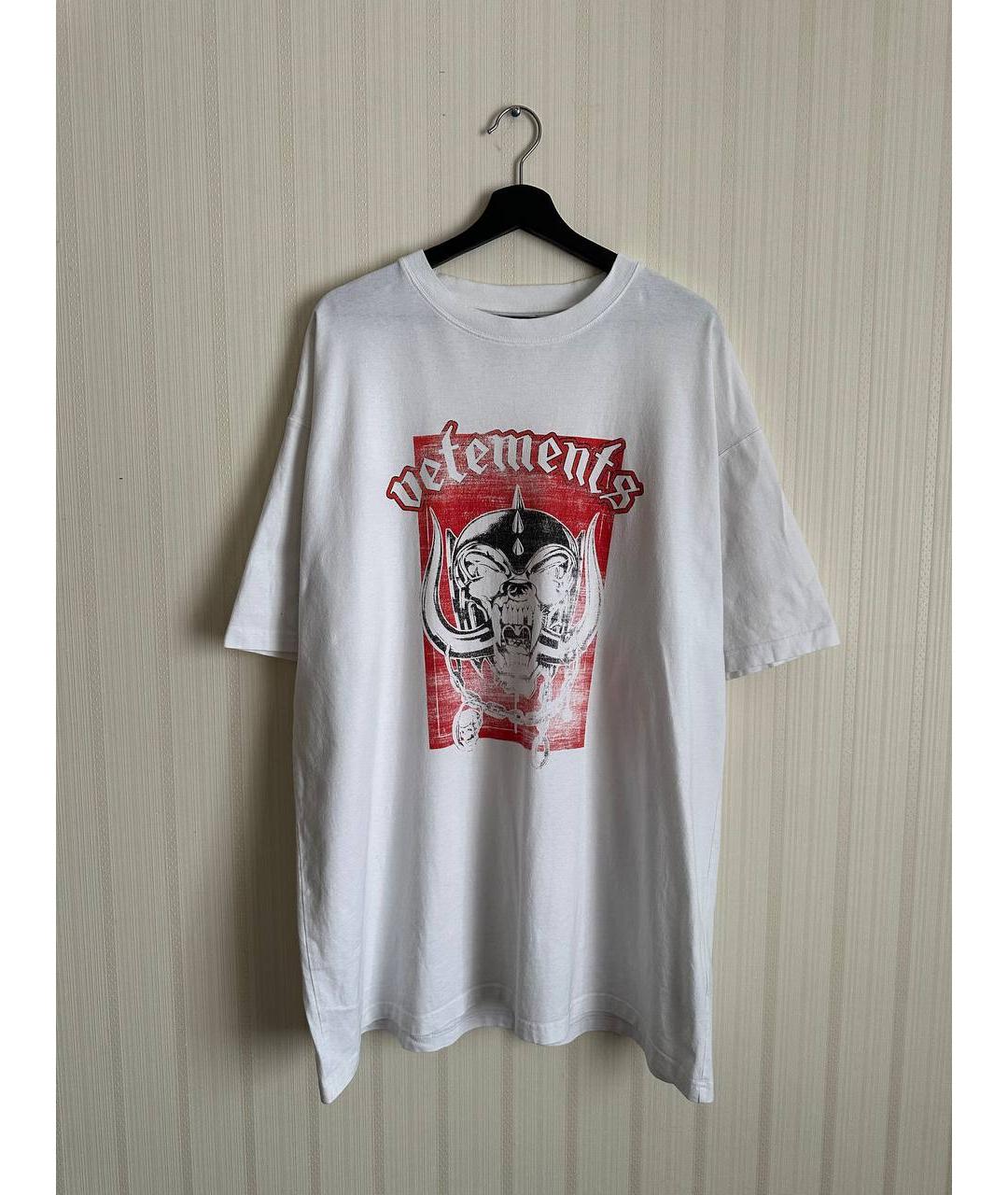 VETEMENTS Белая хлопковая футболка, фото 6