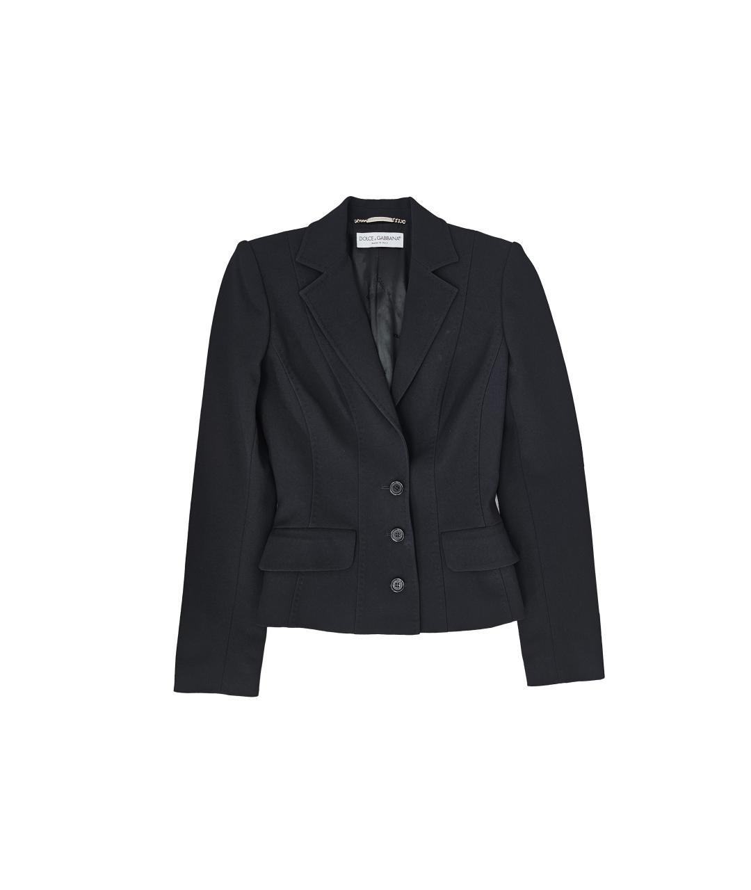 DOLCE&GABBANA Черный вискозный жакет/пиджак, фото 3