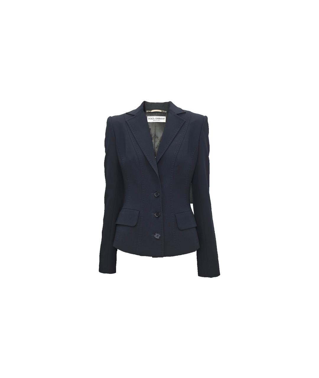 DOLCE&GABBANA Черный вискозный жакет/пиджак, фото 6