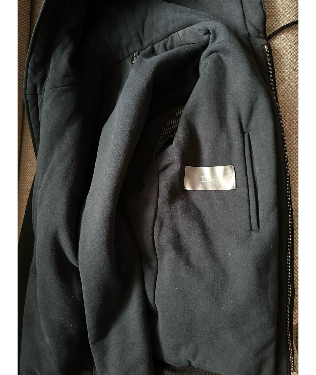 CHRISTIAN DIOR Темно-синяя хлопковая куртка, фото 3