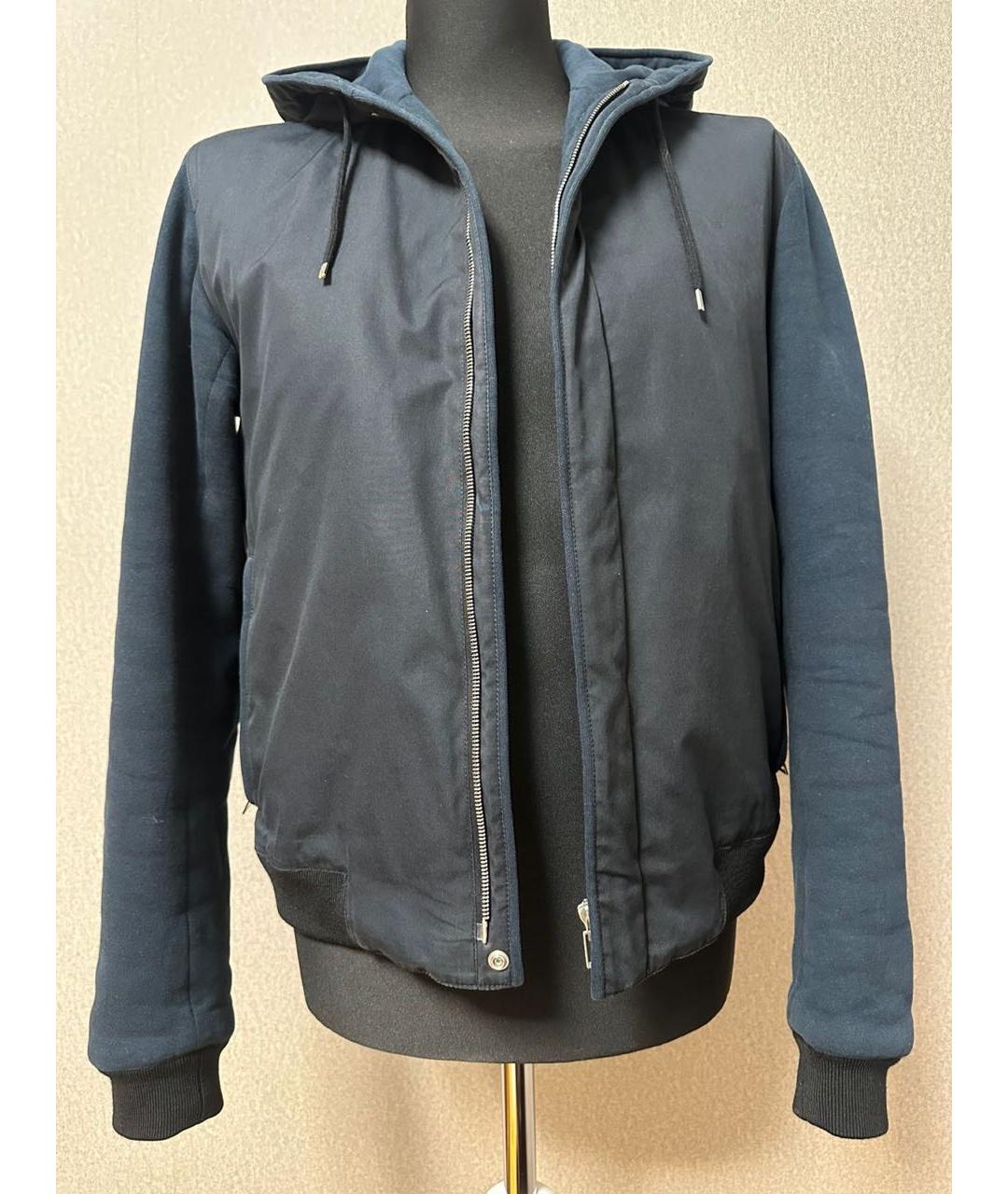CHRISTIAN DIOR Темно-синяя хлопковая куртка, фото 4