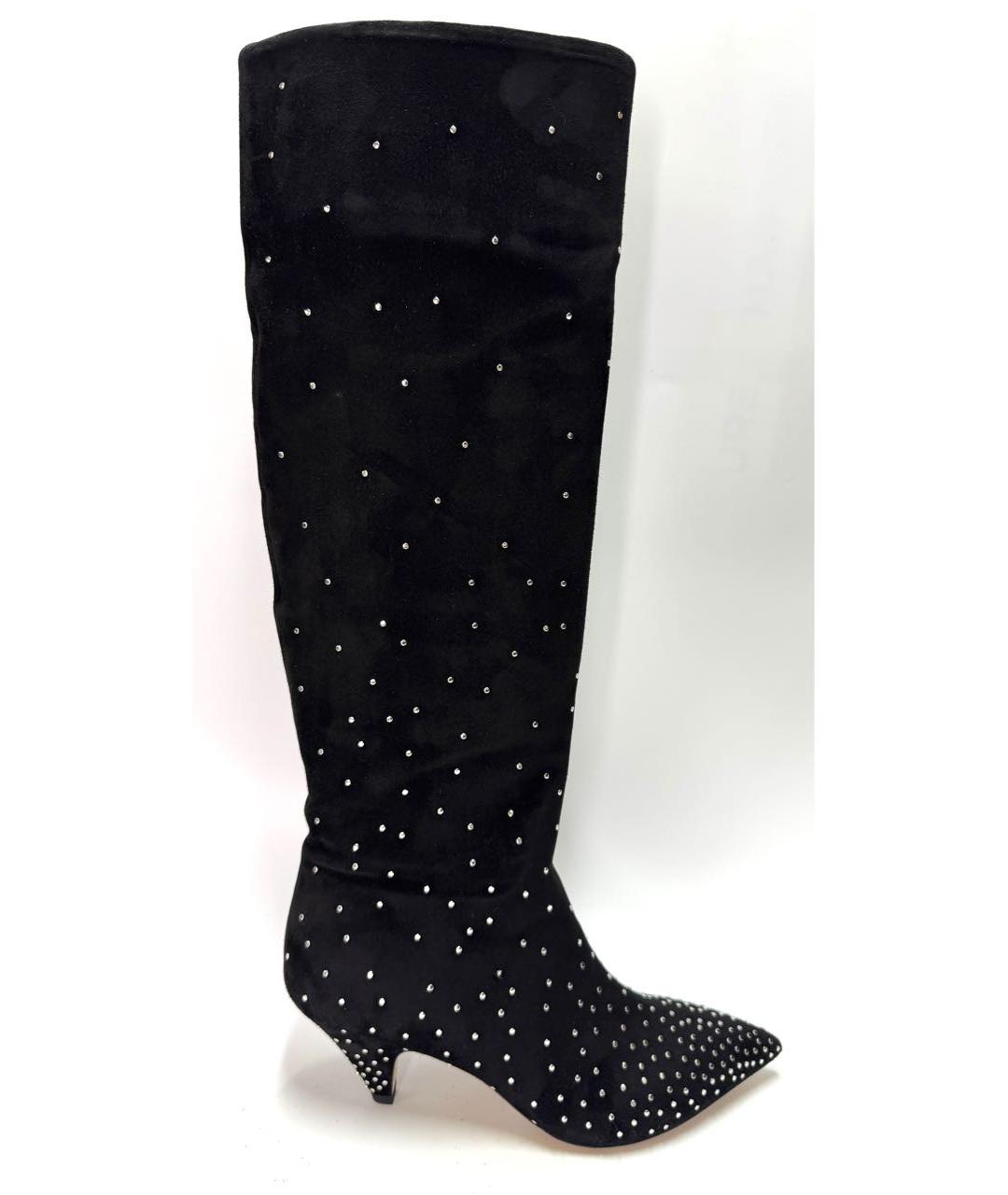 VALENTINO Черные замшевые сапоги, фото 5