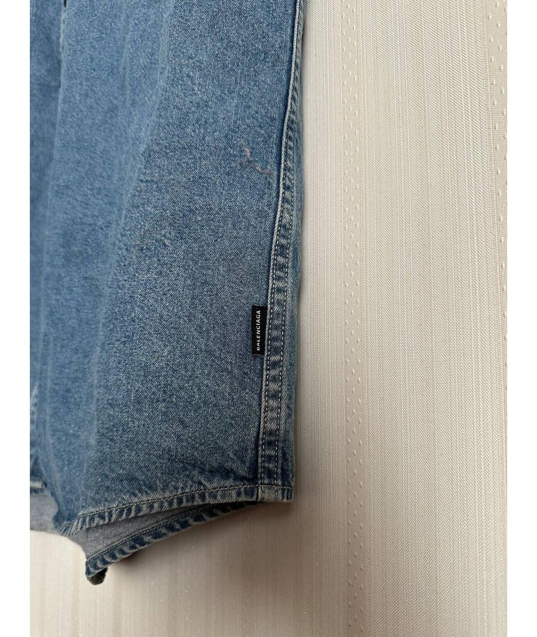 BALENCIAGA Синий деним жилет, фото 4