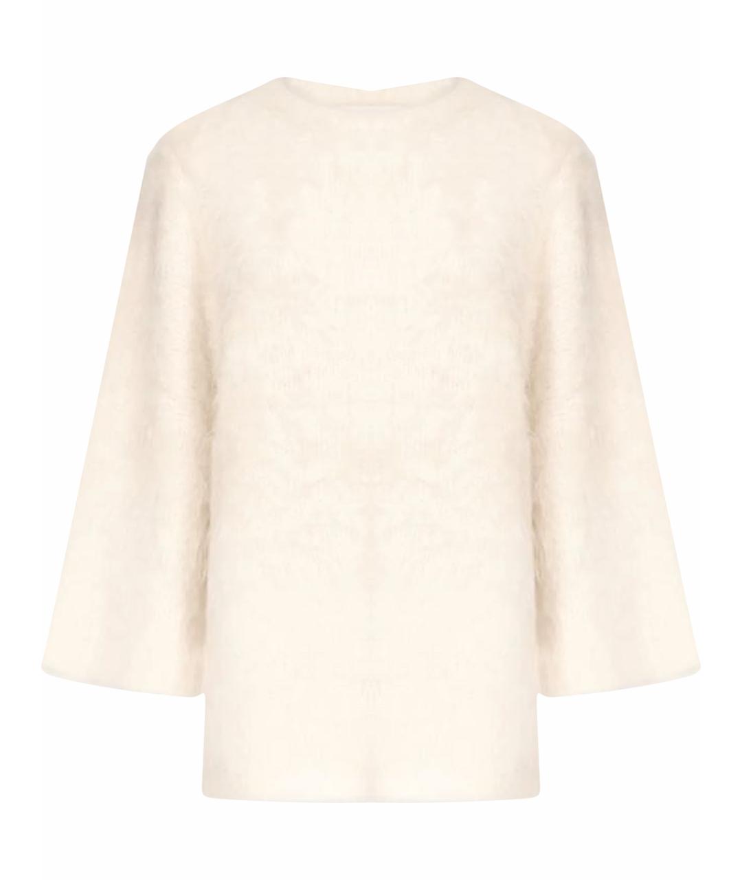 LOULOU DE SAISON Белый шерстяной джемпер / свитер, фото 1