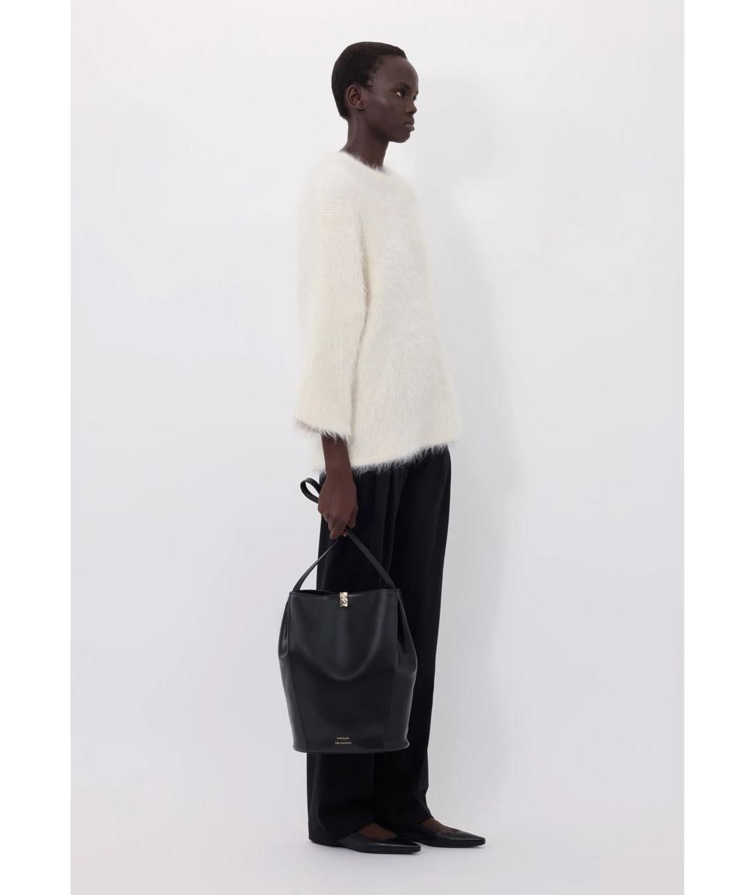 LOULOU DE SAISON Белый шерстяной джемпер / свитер, фото 2