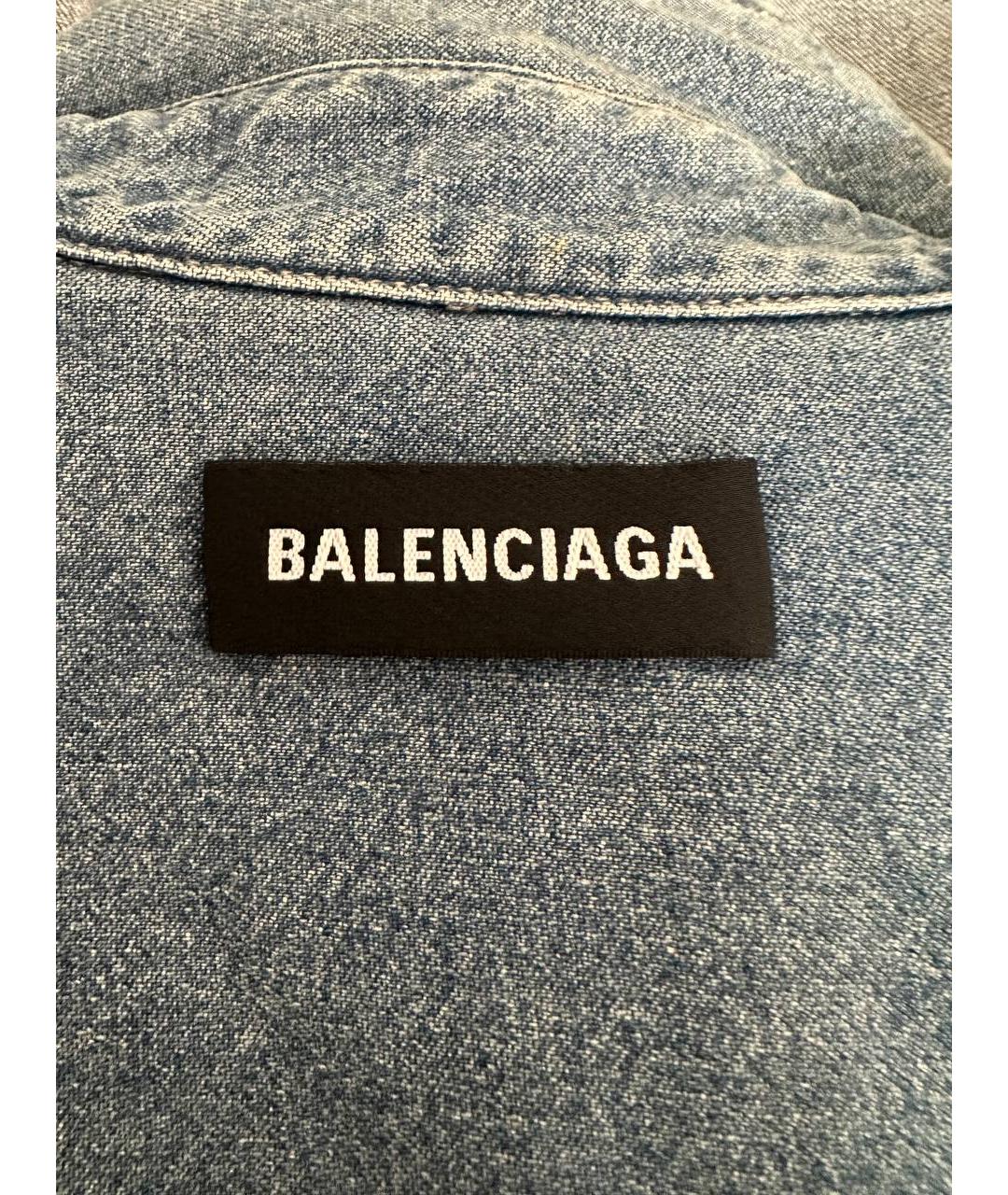 BALENCIAGA Синий деним жилет, фото 5