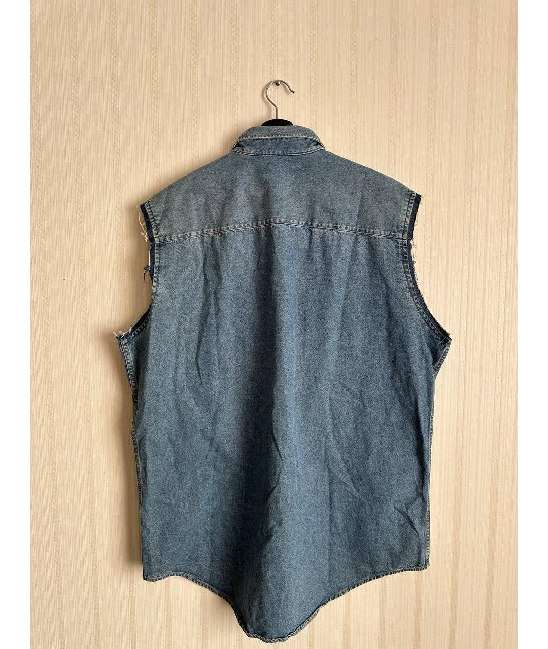 BALENCIAGA Синий деним жилет, фото 2