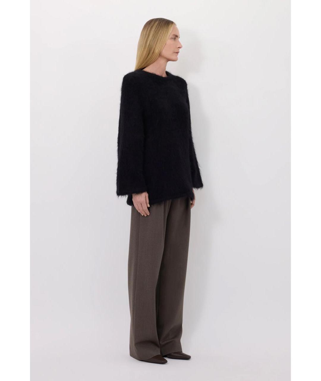 LOULOU DE SAISON Черный шерстяной джемпер / свитер, фото 2