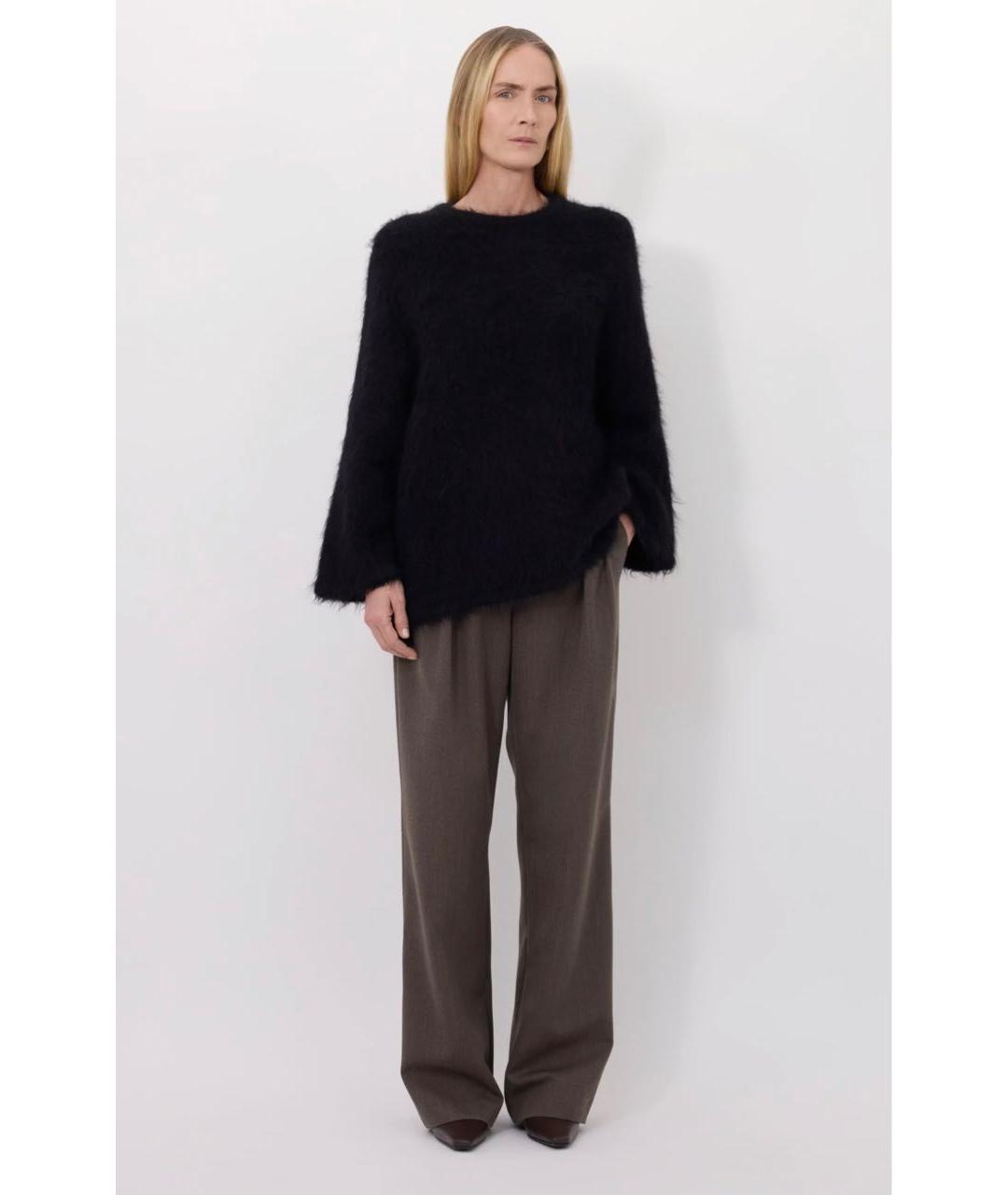 LOULOU DE SAISON Черный шерстяной джемпер / свитер, фото 5