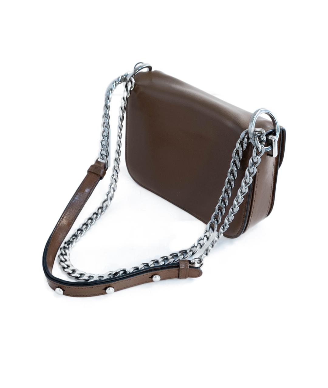 PRADA Коричневая кожаная сумка через плечо, фото 3