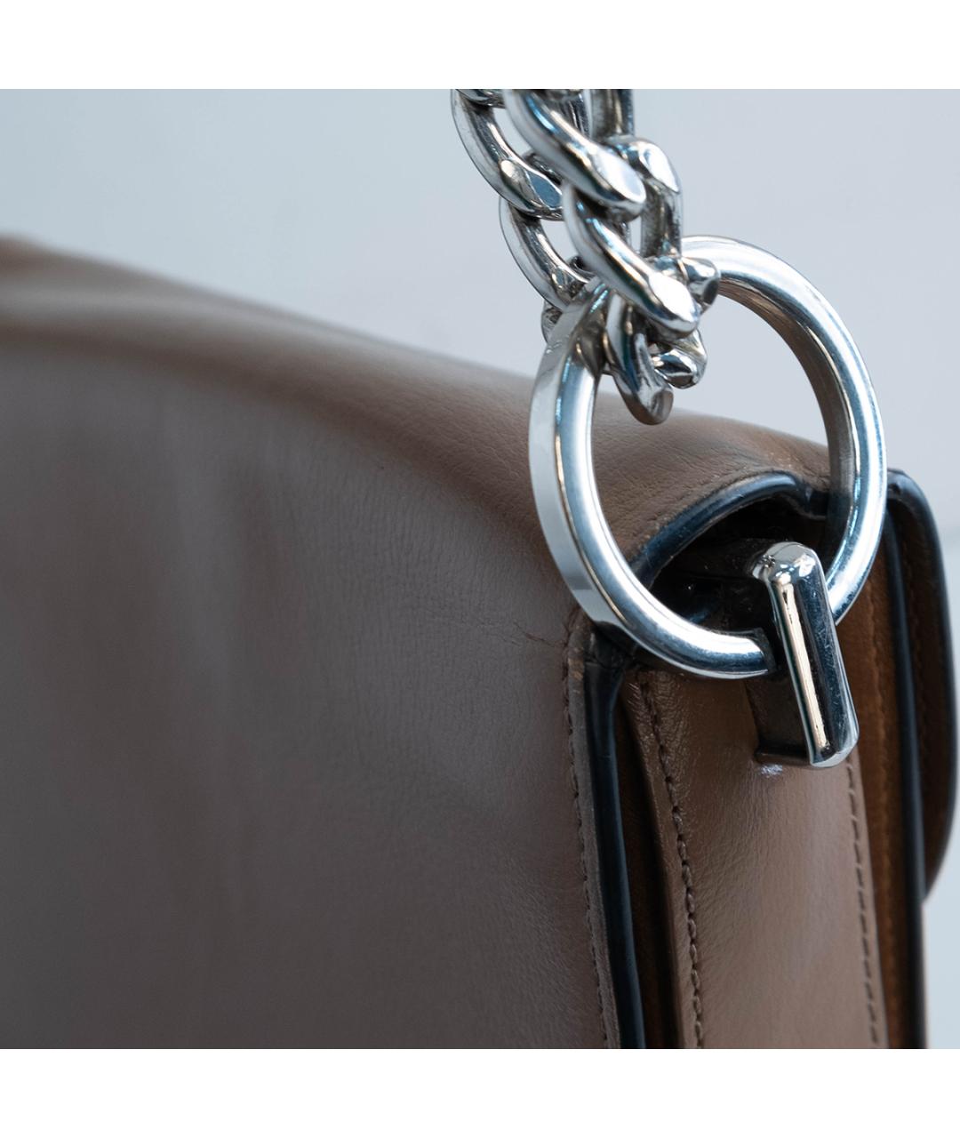 PRADA Коричневая кожаная сумка через плечо, фото 5