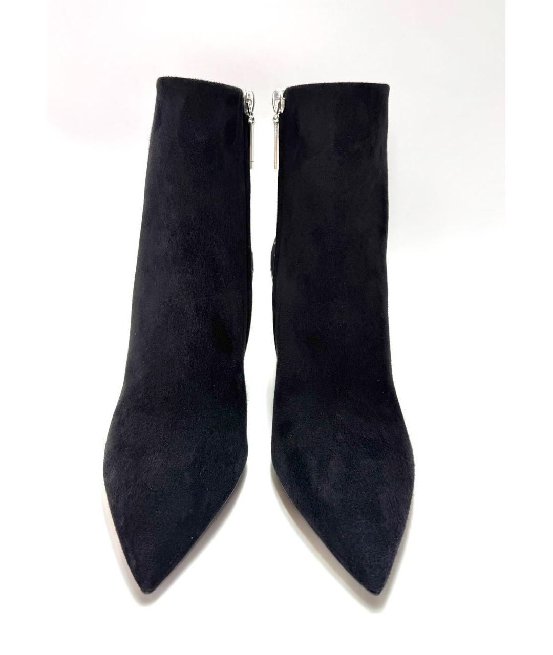 SAINT LAURENT Черные замшевые ботильоны, фото 2