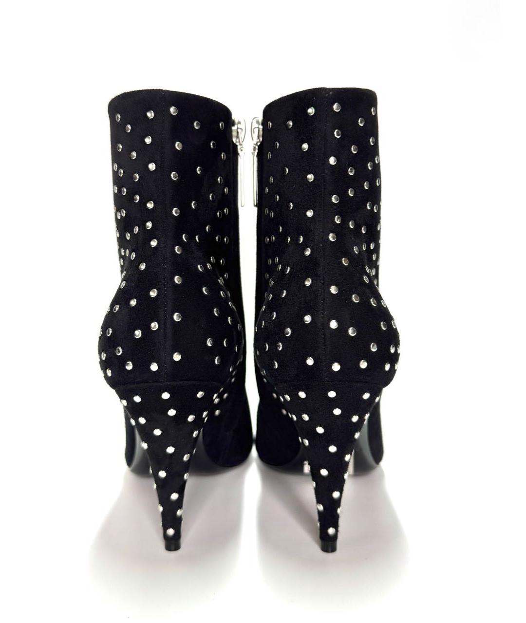 SAINT LAURENT Черные замшевые ботильоны, фото 4