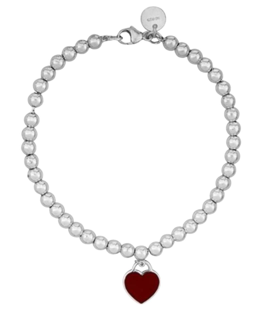 TIFFANY&CO Красный серебряный браслет, фото 1