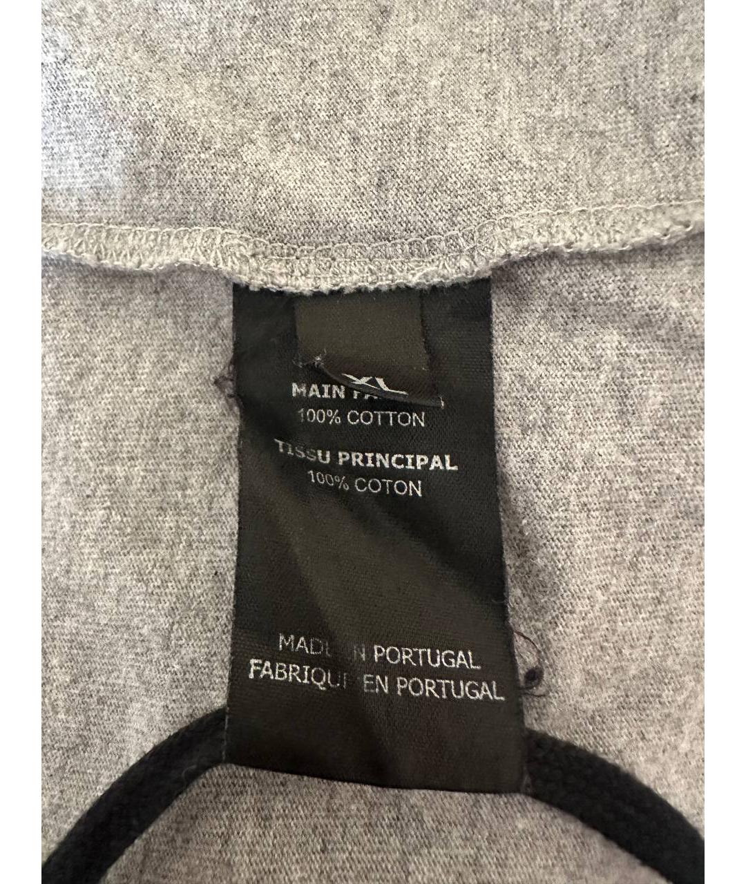 VETEMENTS Серая хлопковая футболка, фото 5