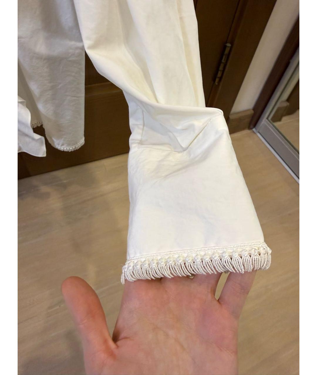 MSGM Белая хлопковая блузы, фото 5