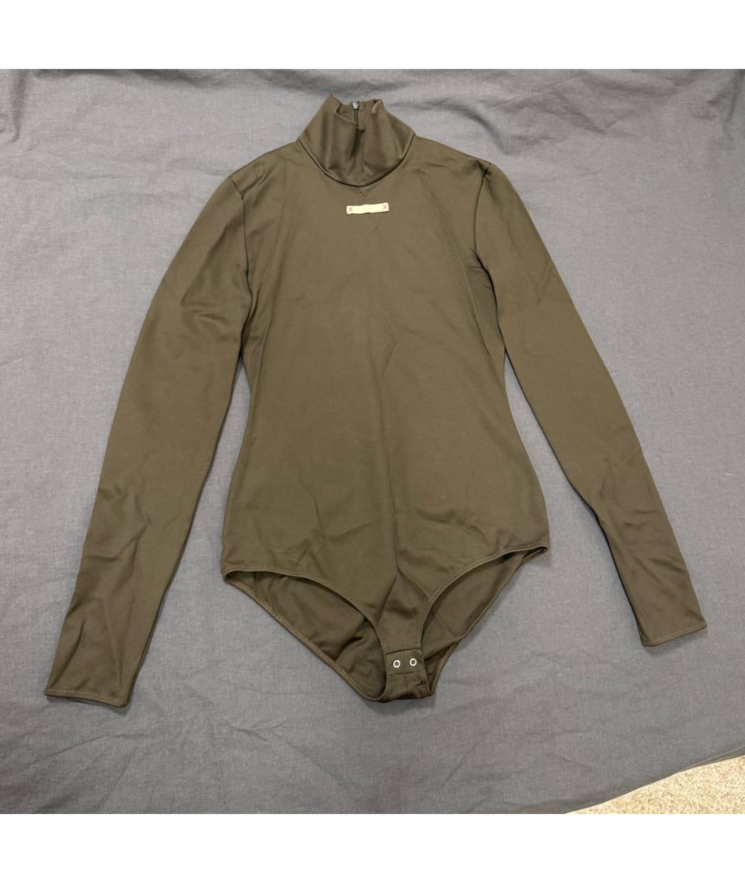 MAISON MARGIELA Коричневая полиамидовая водолазка, фото 7