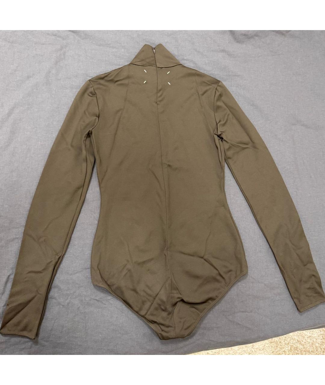 MAISON MARGIELA Коричневая полиамидовая водолазка, фото 2