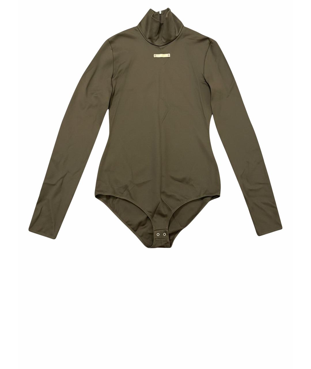 MAISON MARGIELA Коричневая полиамидовая водолазка, фото 1