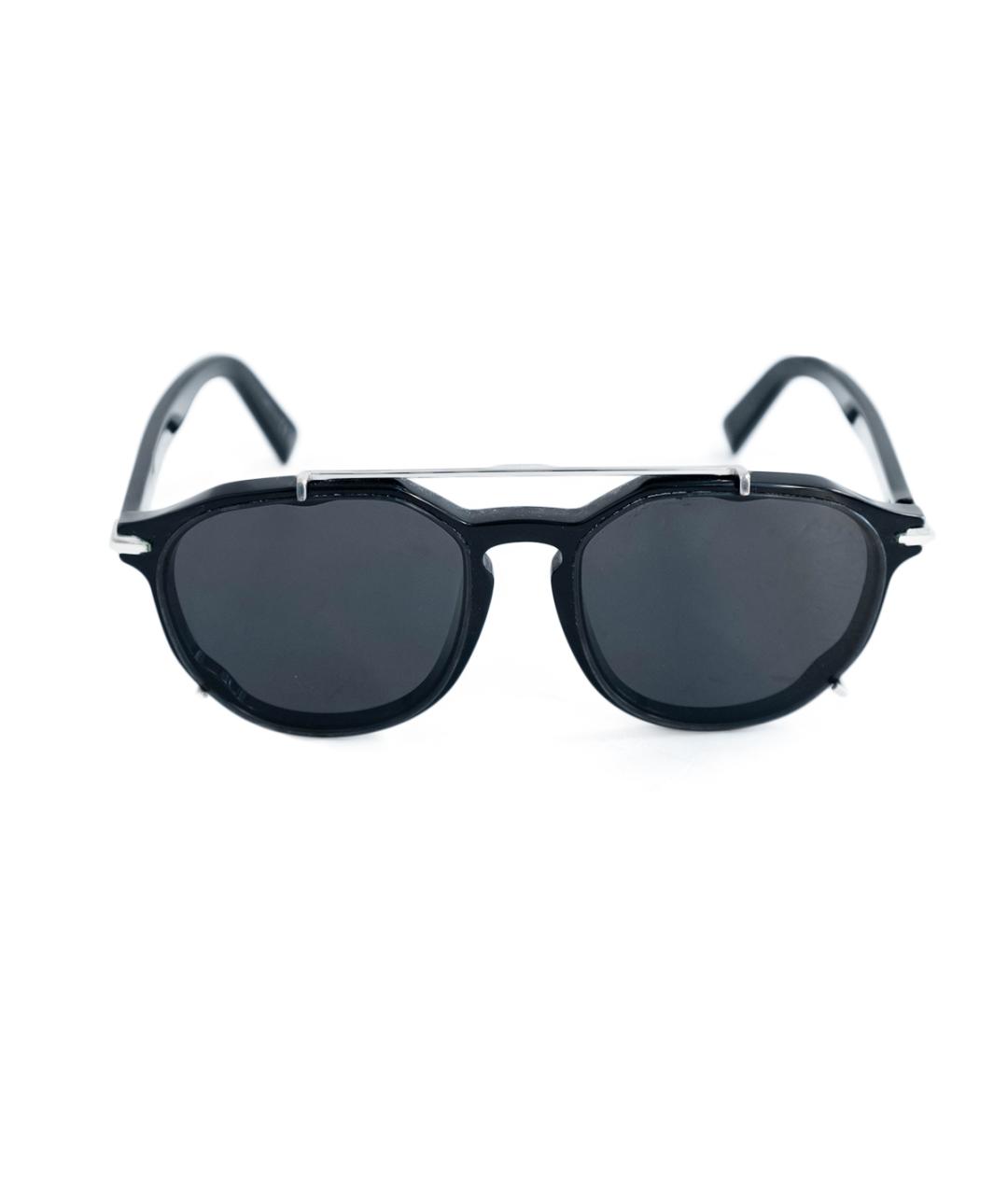 CHRISTIAN DIOR Черные пластиковые солнцезащитные очки, фото 1