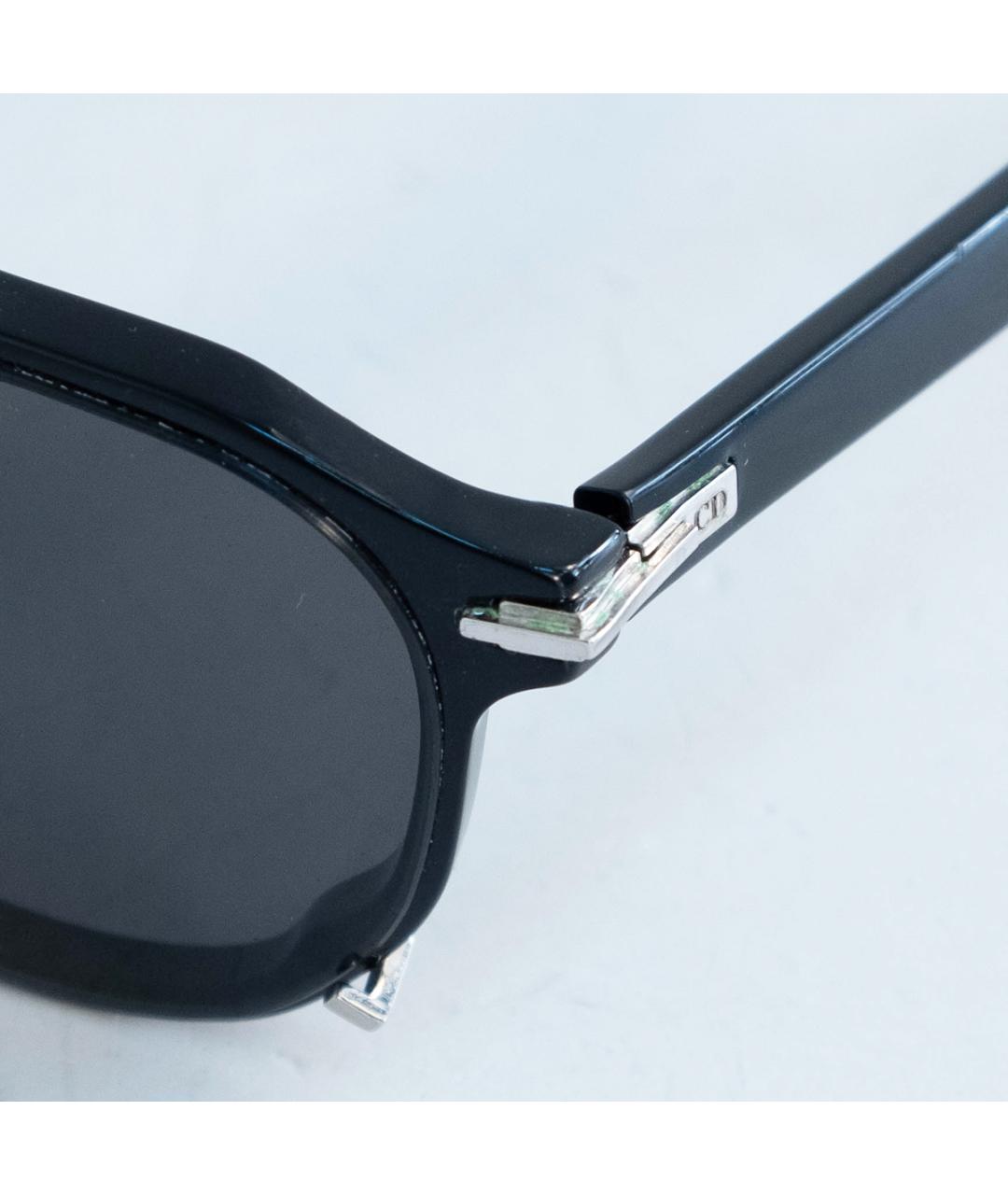 CHRISTIAN DIOR Черные пластиковые солнцезащитные очки, фото 5