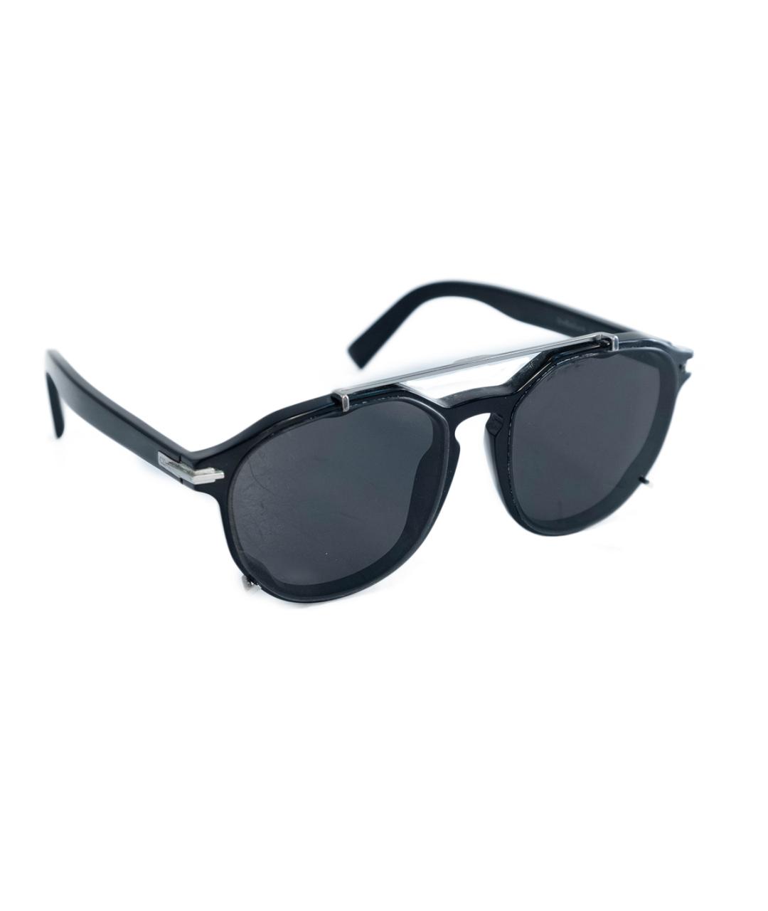 CHRISTIAN DIOR Черные пластиковые солнцезащитные очки, фото 2