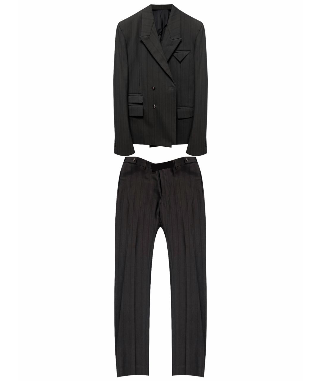 BOTTEGA VENETA Антрацитовый классический костюм, фото 1