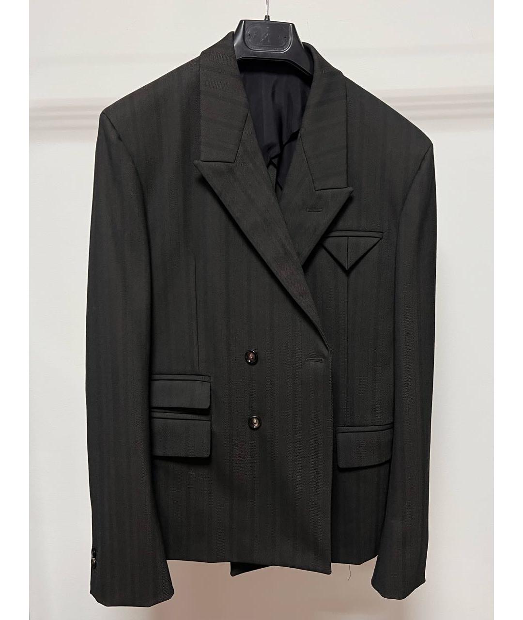 BOTTEGA VENETA Антрацитовый классический костюм, фото 5