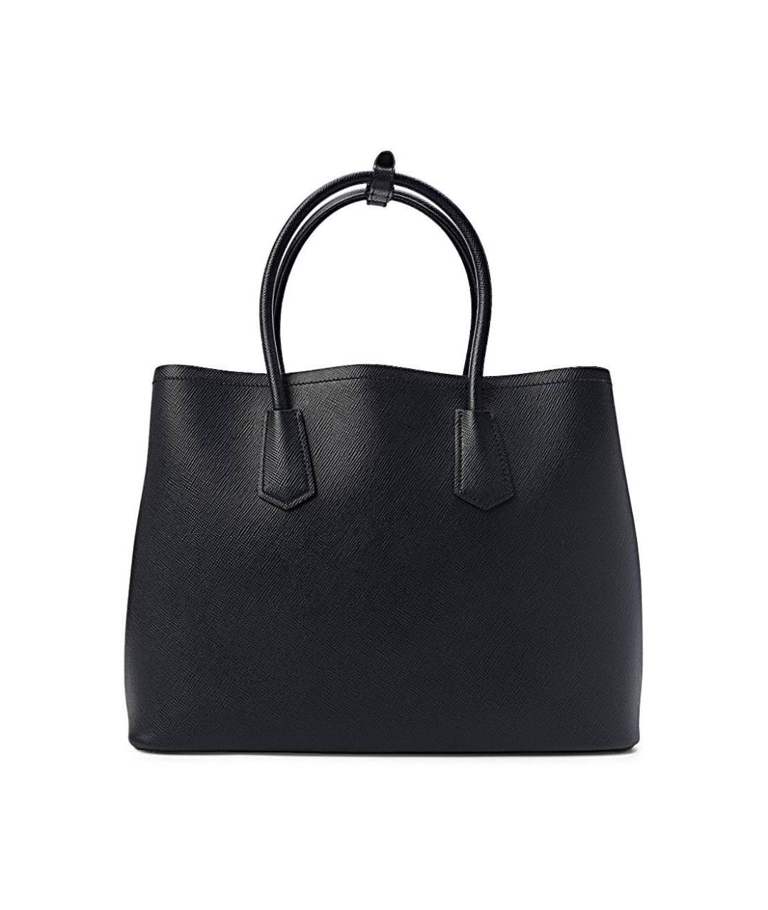 PRADA Темно-синяя кожаная сумка с короткими ручками, фото 2