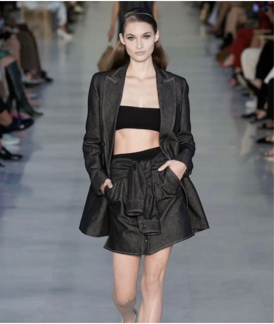 MAX MARA Антрацитовый хлопковый жакет/пиджак, фото 8