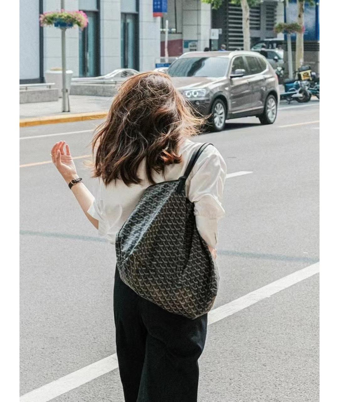 GOYARD Черная сумка тоут, фото 9