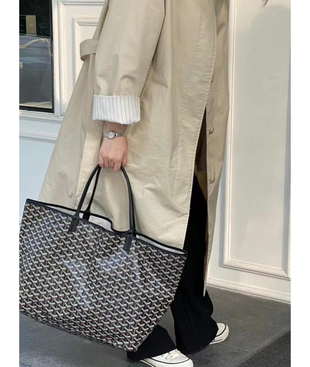 GOYARD Черная сумка тоут, фото 8