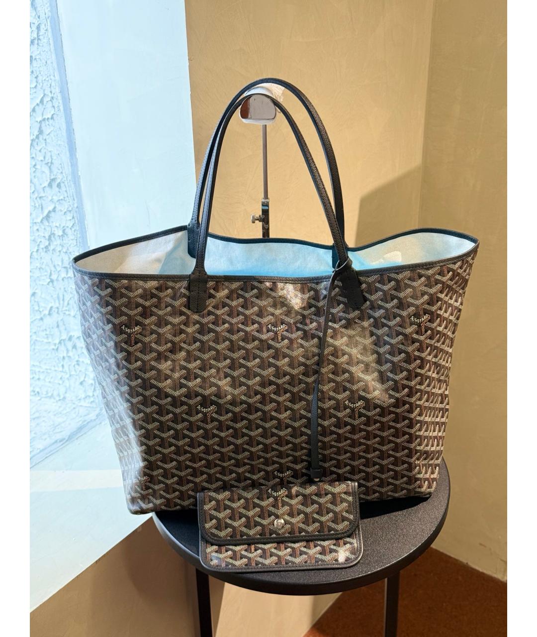 GOYARD Черная сумка тоут, фото 10