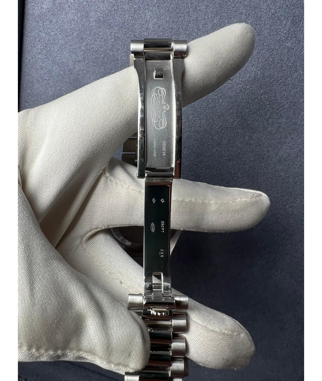 ROLEX Голубые платиновые часы, фото 9