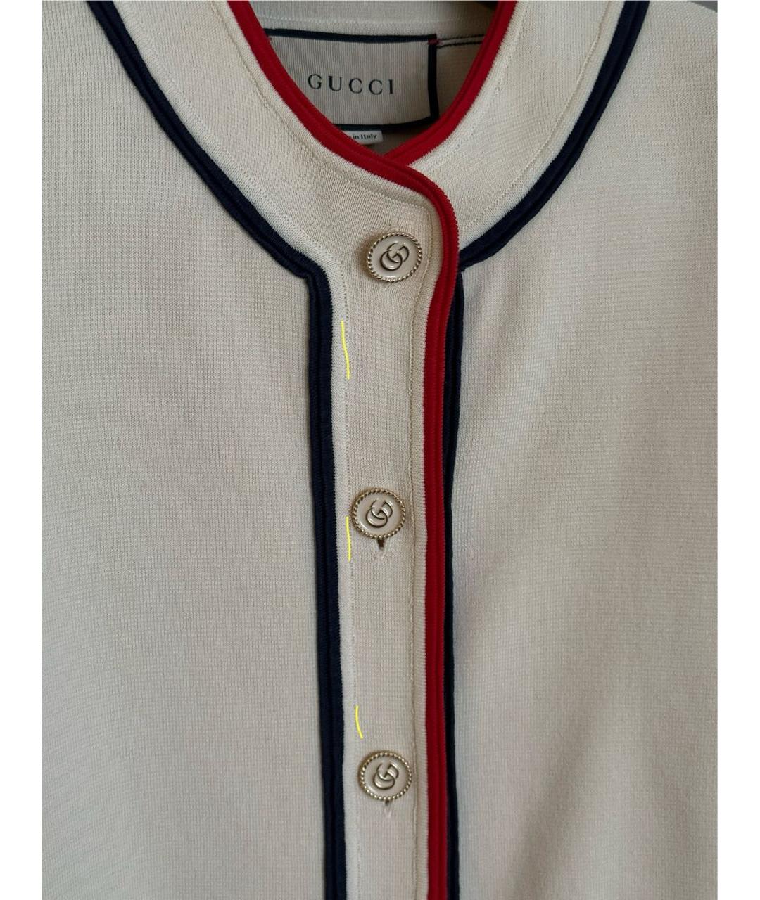 GUCCI Бежевый хлопковый кардиган, фото 2