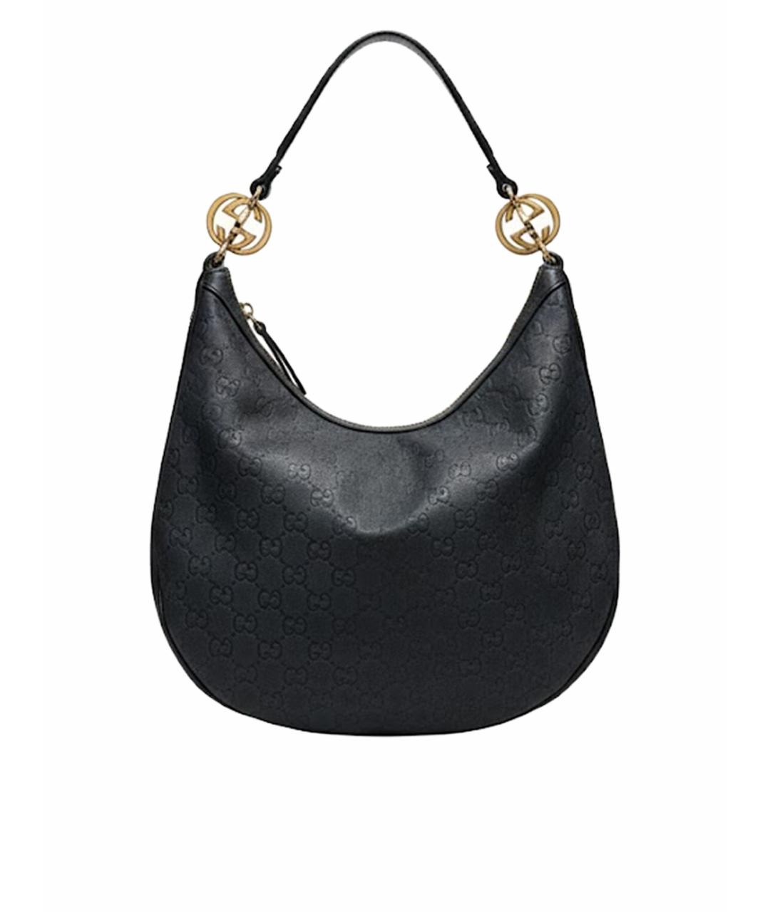 GUCCI Темно-синяя кожаная сумка через плечо, фото 1