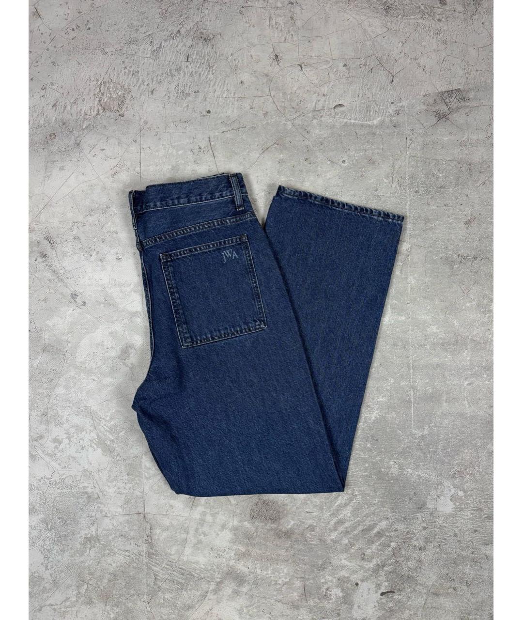 J.W.ANDERSON Синие хлопковые прямые джинсы, фото 3