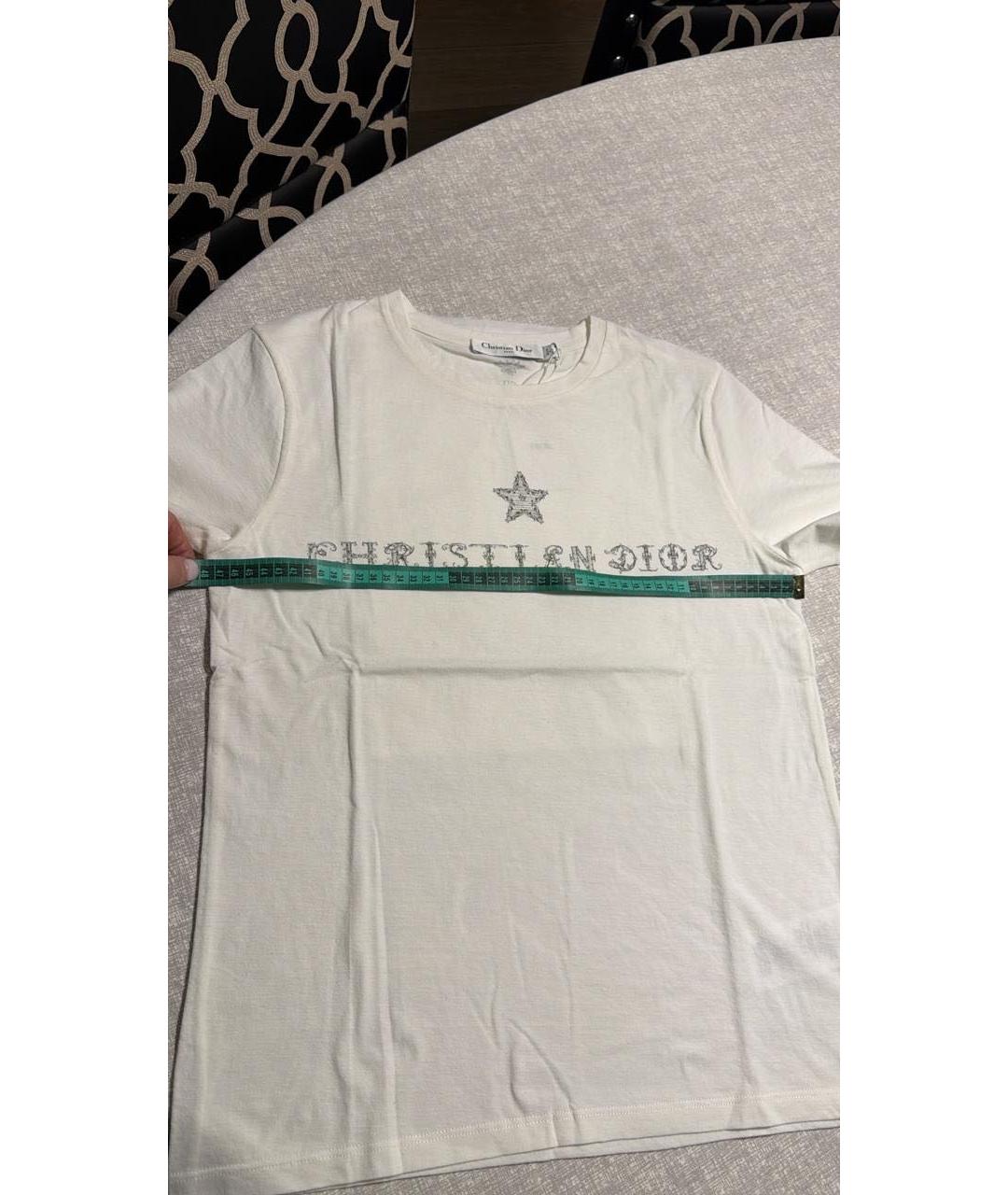 CHRISTIAN DIOR Белая льняная футболка, фото 5
