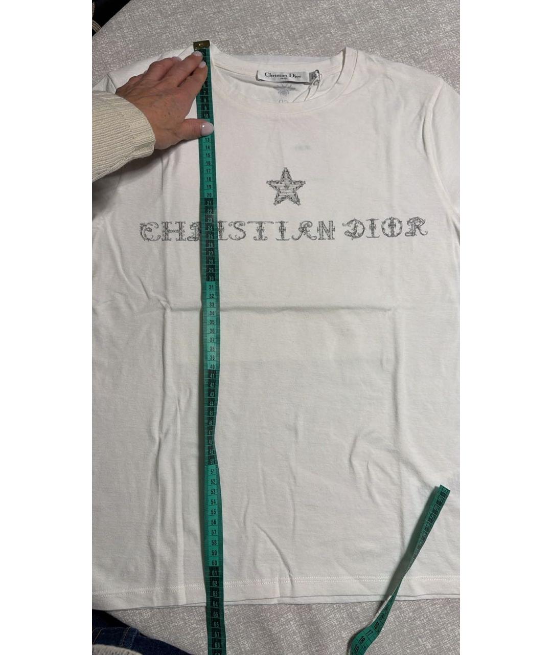 CHRISTIAN DIOR Белая льняная футболка, фото 6