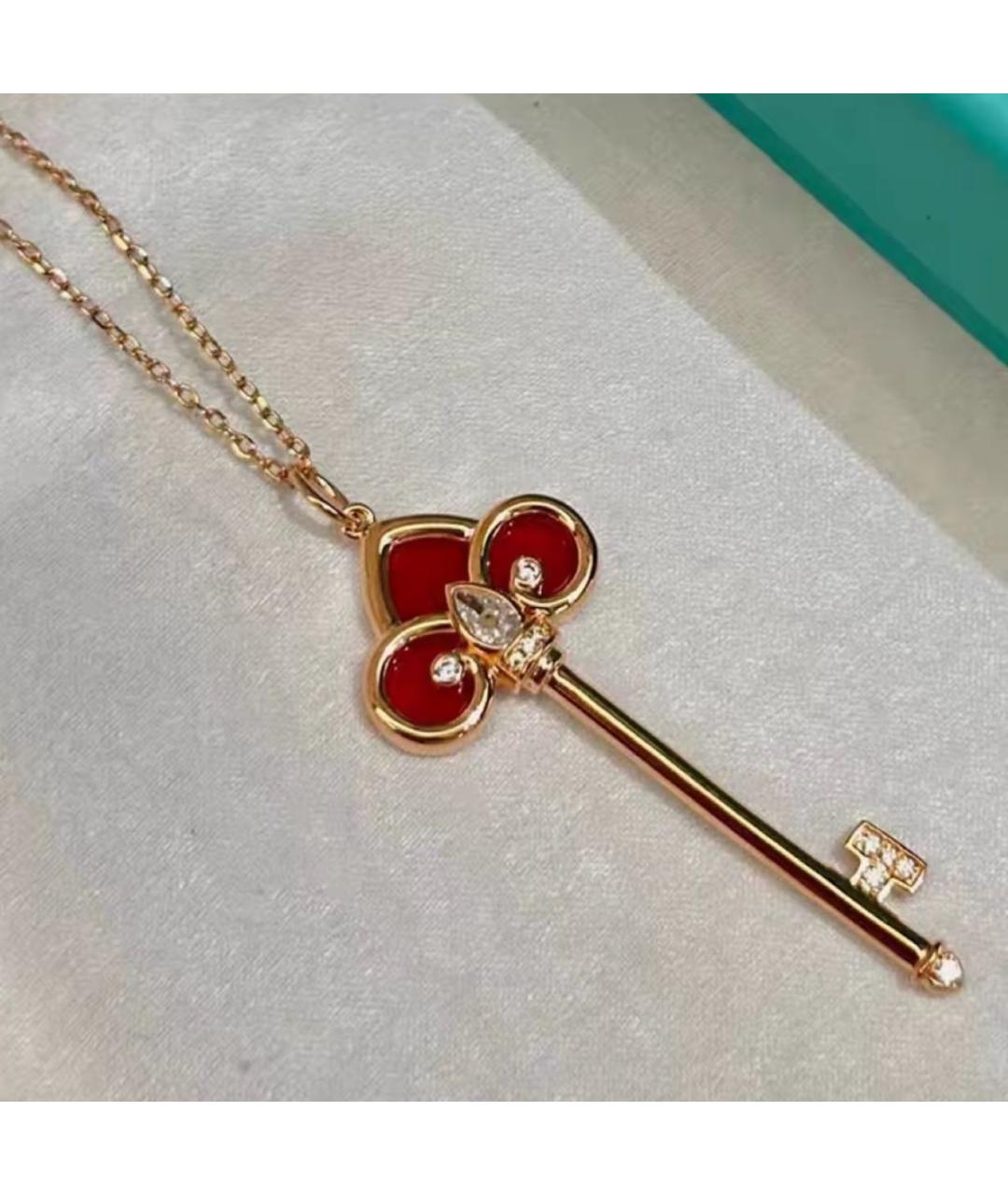 TIFFANY&CO Красный кулон из желтого золота, фото 3