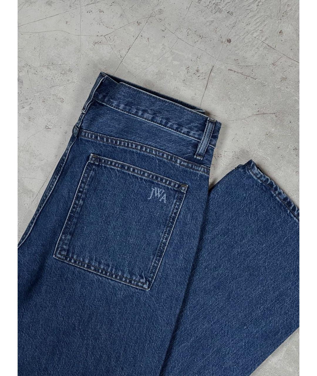 J.W.ANDERSON Синие хлопковые прямые джинсы, фото 4