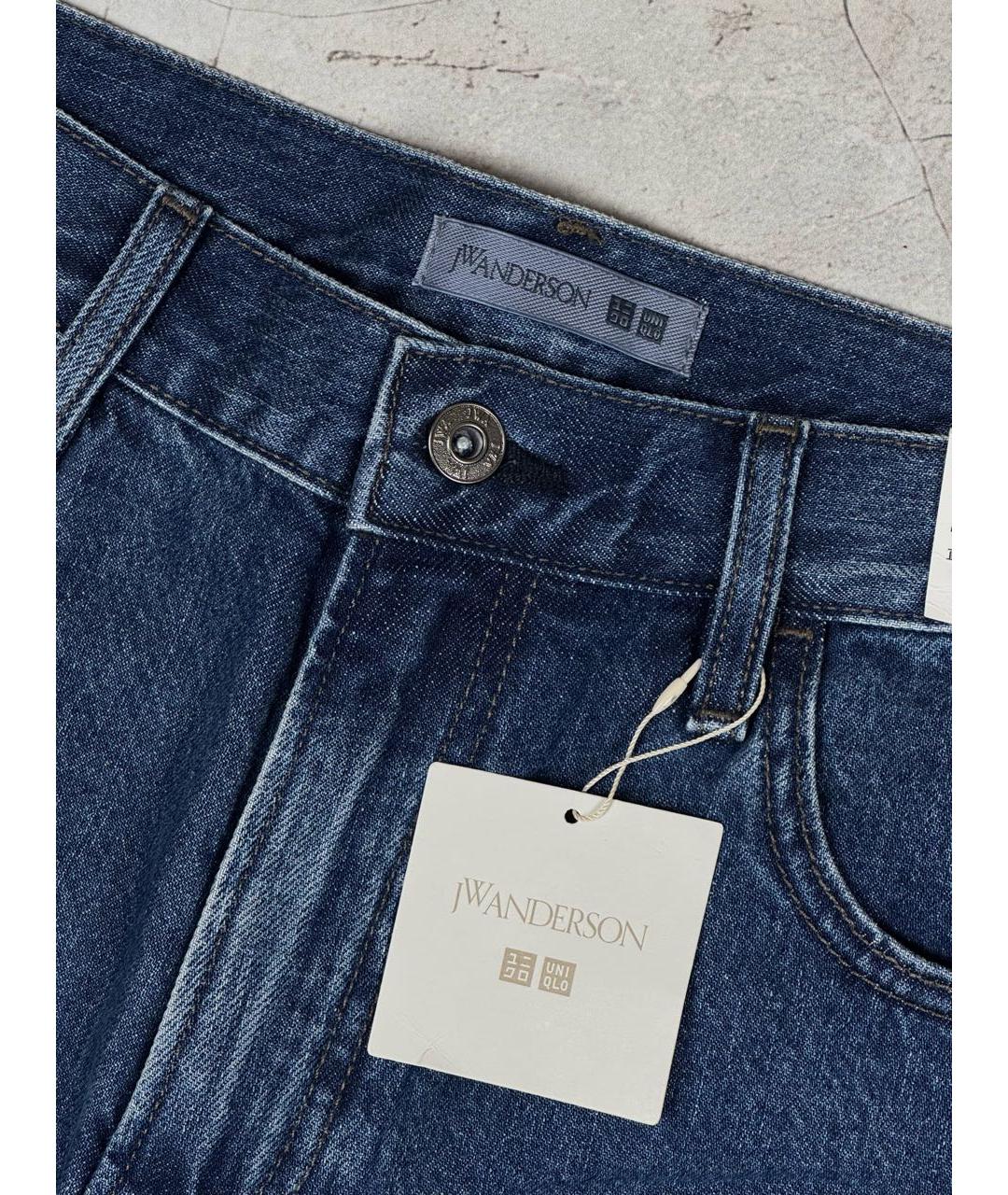 J.W.ANDERSON Синие хлопковые прямые джинсы, фото 5