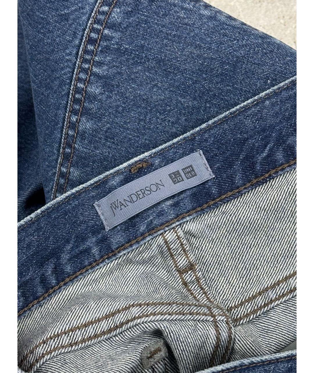 J.W.ANDERSON Синие хлопковые прямые джинсы, фото 6