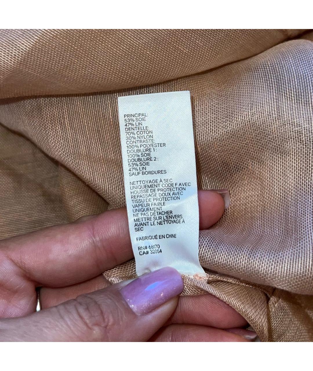 ZIMMERMANN Бежевое льняное коктейльное платье, фото 6