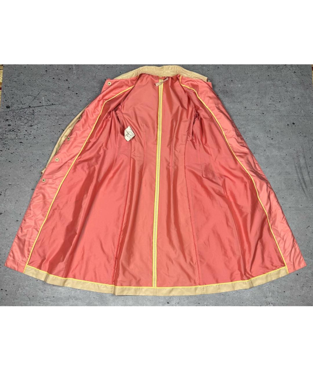 PRADA Бежевый шелковый тренч/плащ, фото 3